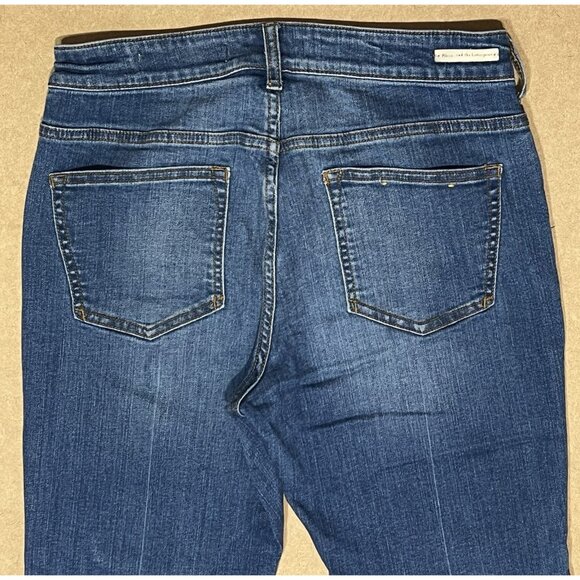 Pilcro Anthropologie High Rise Flare Jeans Size 29 Stretch Button - Picture 11 of 13